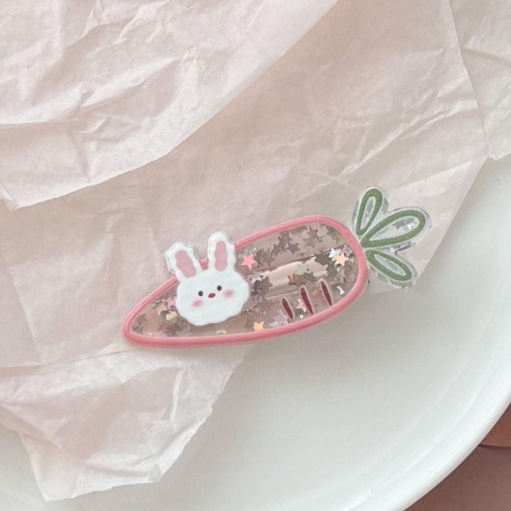 Shiny Sequin Hairclip Sweet Bangs Side Clip Fashion Cartoon Hair Clip For Women Girls