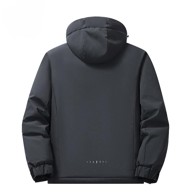Upgraded Graphene Jacket Men's Autumn and Winter Fleece Thickened Warm Cotton Clothing Windproof and Waterproof Climbing