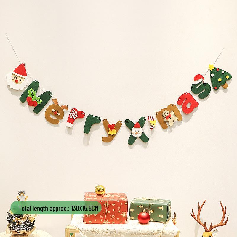 Felt Christmas Decoration Hanging Ornaments for Indoor Photo Props and Backgrounds