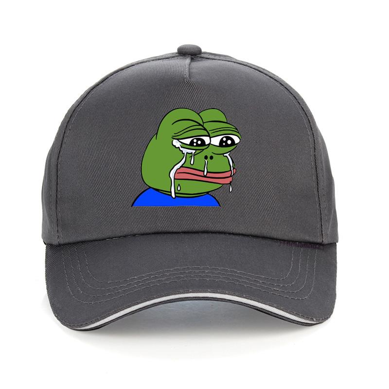 James Sad Frog Print Adjustable Baseball Cap Men Women Pepe Life Sucks Hat Dad Cap Strap Back Frog Meme Gorras