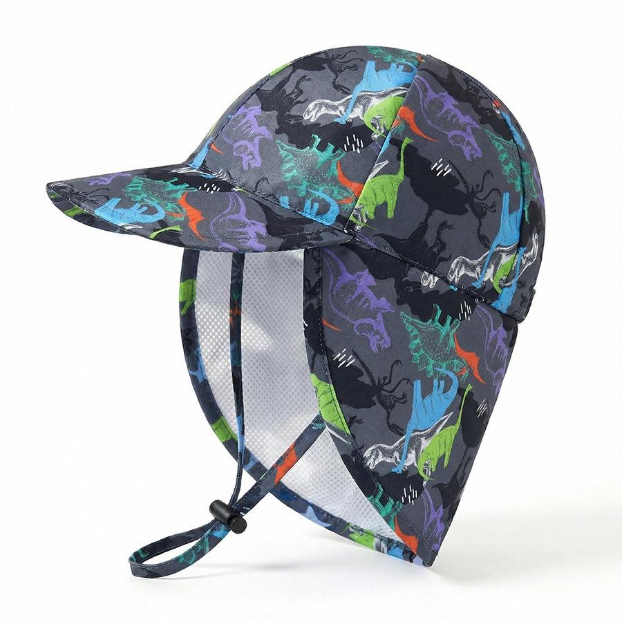 Kids' Quick-Dry Sun Hat with Neck Protection - Boys & Girls Baseball Cap for Outdoor Play