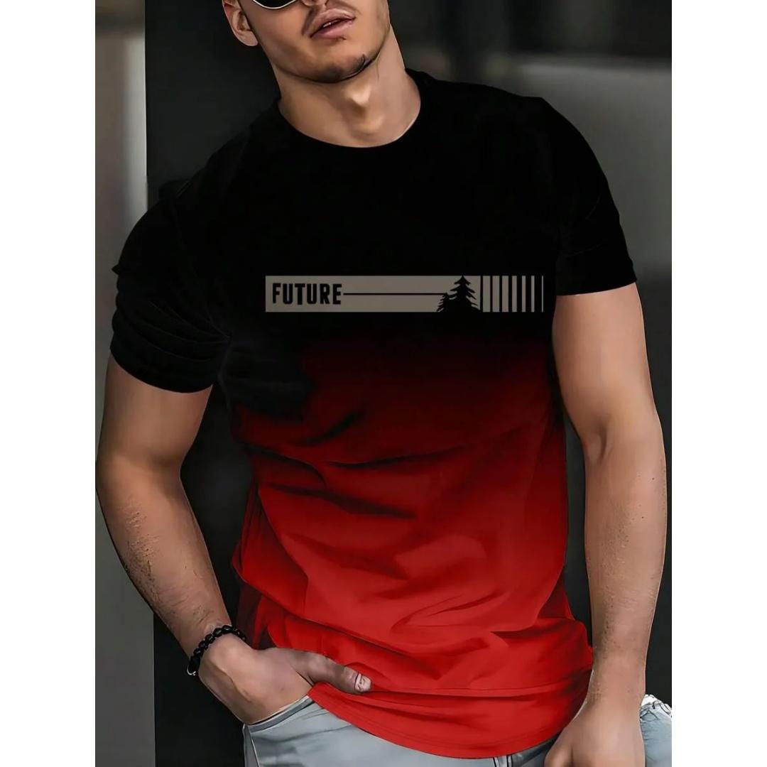 Новая мужская летняя модная повседневная свободная футболка с круглым вырезом с коротким рукавом XS