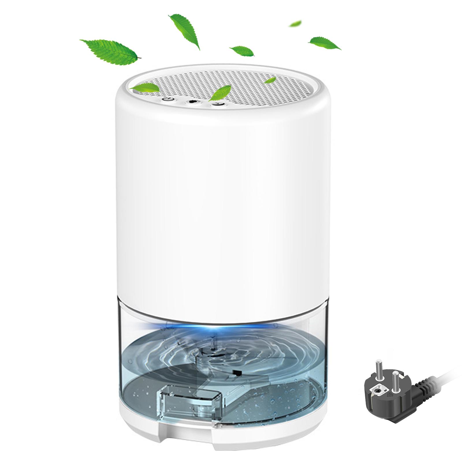Electric Dehumidifier With Led Light Small Silent Household Dehumidifier For Bedroom Living Room Cabinet Office WhiteEU Plug