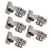 5Pcs Hydraulic Buffer Hinge Reduce Noise Closing Speed Anti Rust Cabinet Door Butt Hinge for Home