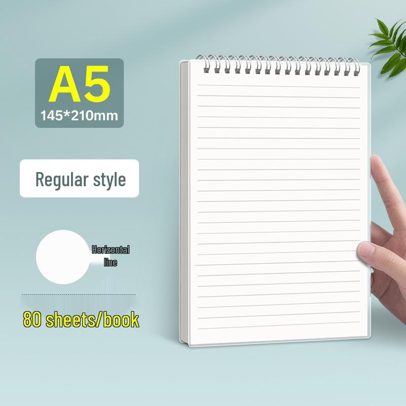 Dual Spiral Notebook - Thick B5, A5 Planner with Lined, Grid, and Blank Pages (English)
