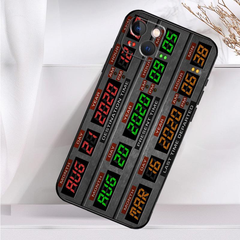 Back To The Future Time Machine Shockproof Case For iPhone 18 17 11 14 15 16 Pro Max Plus 12 13 Mini 16e 17 Air Phone Cover