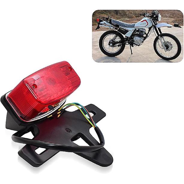 Motorbike Tail Light Motorcycle Tail Lamp for Ho&nda for Jialing for Zongsheng JH125L ZS125GY ZS200 JH150L Dirtbike Motocross Rear Brake Stop Warning