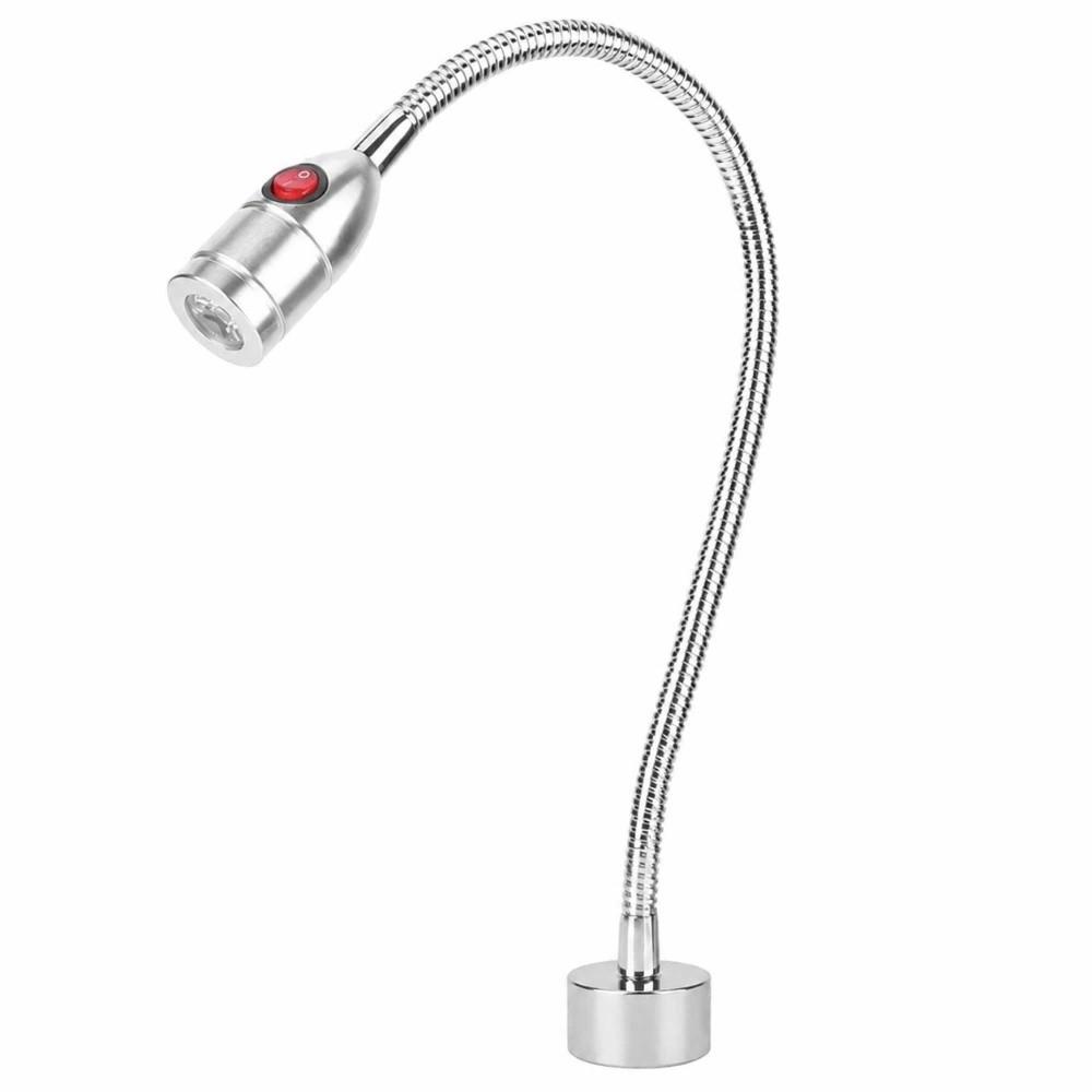 3W LED Desk Light Flexible Gooseneck Work Light High Brightness Machine Tool Lamp Workbench