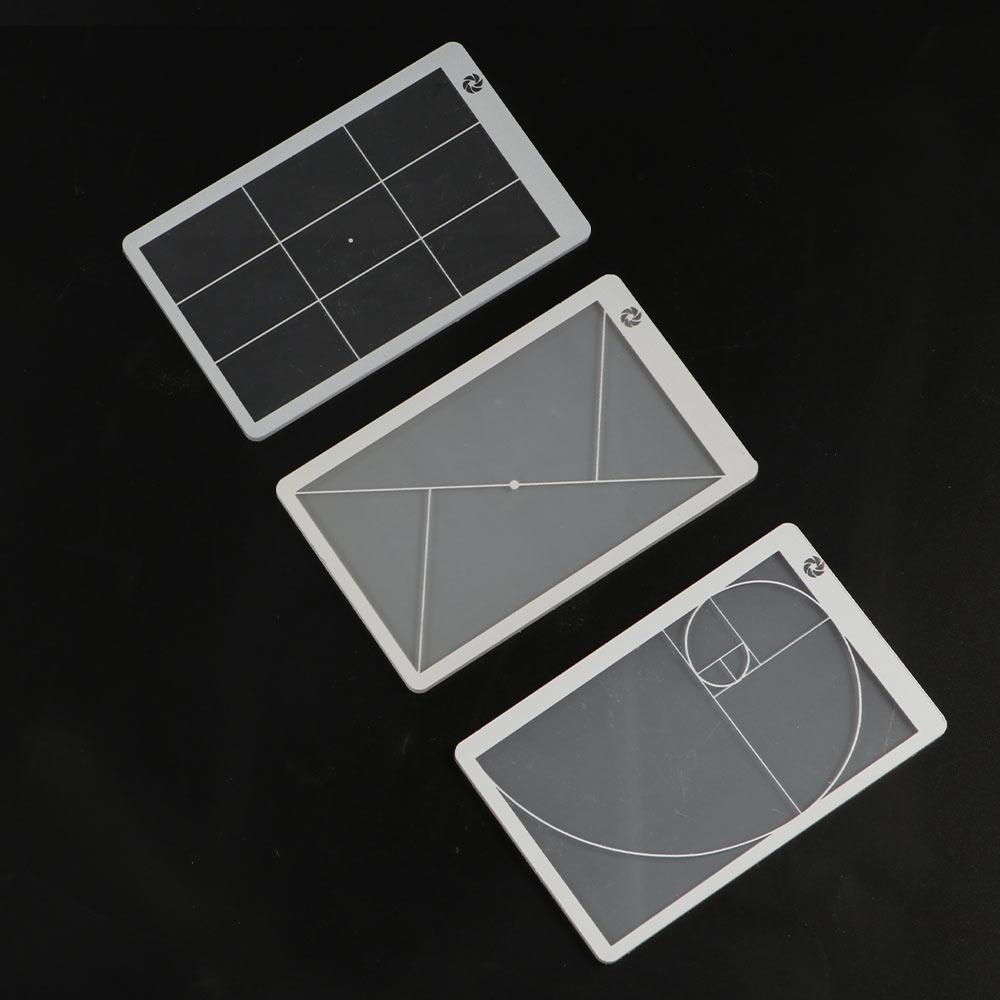 Transparent Golden Ratio Ruler Composition Fibonacci Viewer Viewfinder Ruler Art Tool