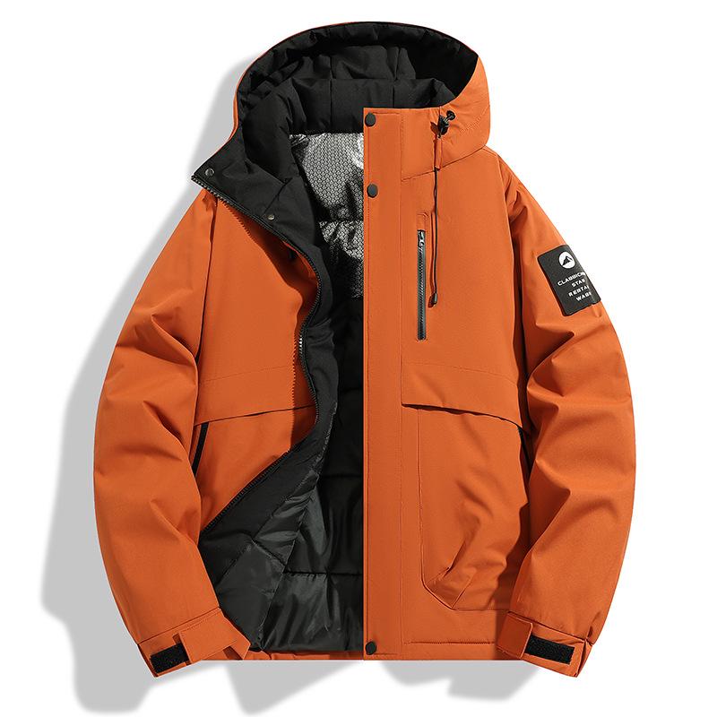 Men's Winter Hooded Graphene-Enhanced Cotton Jacket: Ski Suit and Cold-Protection Coat