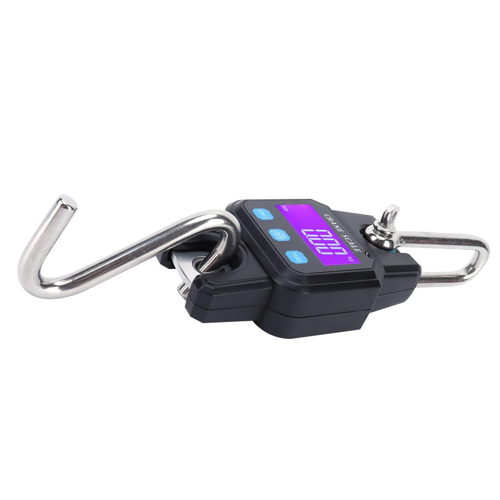 WH-C06 Rechargeable Digital Hanging Scale   Crane Scale Electronic Hook Scale for Home(Black )
