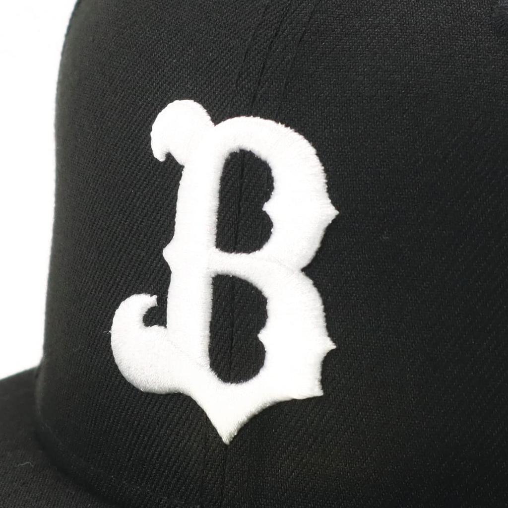 [New Era] Cap, Japanese Professional Baseball Hat, Orix Buffaloes 1 7 34 5950 NPB ORIBUF BLK WHI 23J