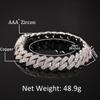 Hochwertiges Herren Hip Hop Zirkonia Kubanische Kette Armband
