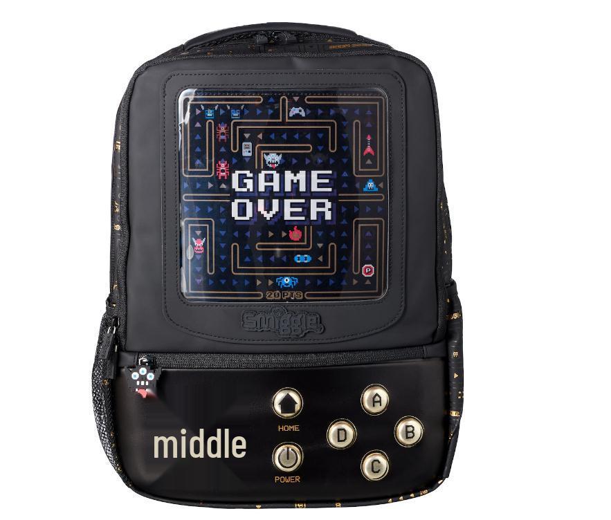 Smiggle Modrý Školní Batoh s Dvojitými Ramenními Popruhy pro 1.-6. třídu - Velký, Dekompresní, Multifunkční Batoh