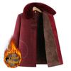 Elderly Women's Stylish Mink Velvet Thickened Winter Coat