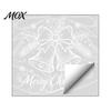 Durable Window Film for Parties Christmas Bell Sticker, PVC Decals with Snowflake Bow Patterns Modern Home Accents Holiday Decoration, Waterproof