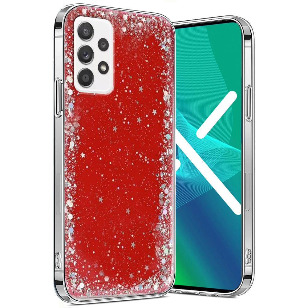 Samsung Galaxy A32 5G Case, Glittery, Red
