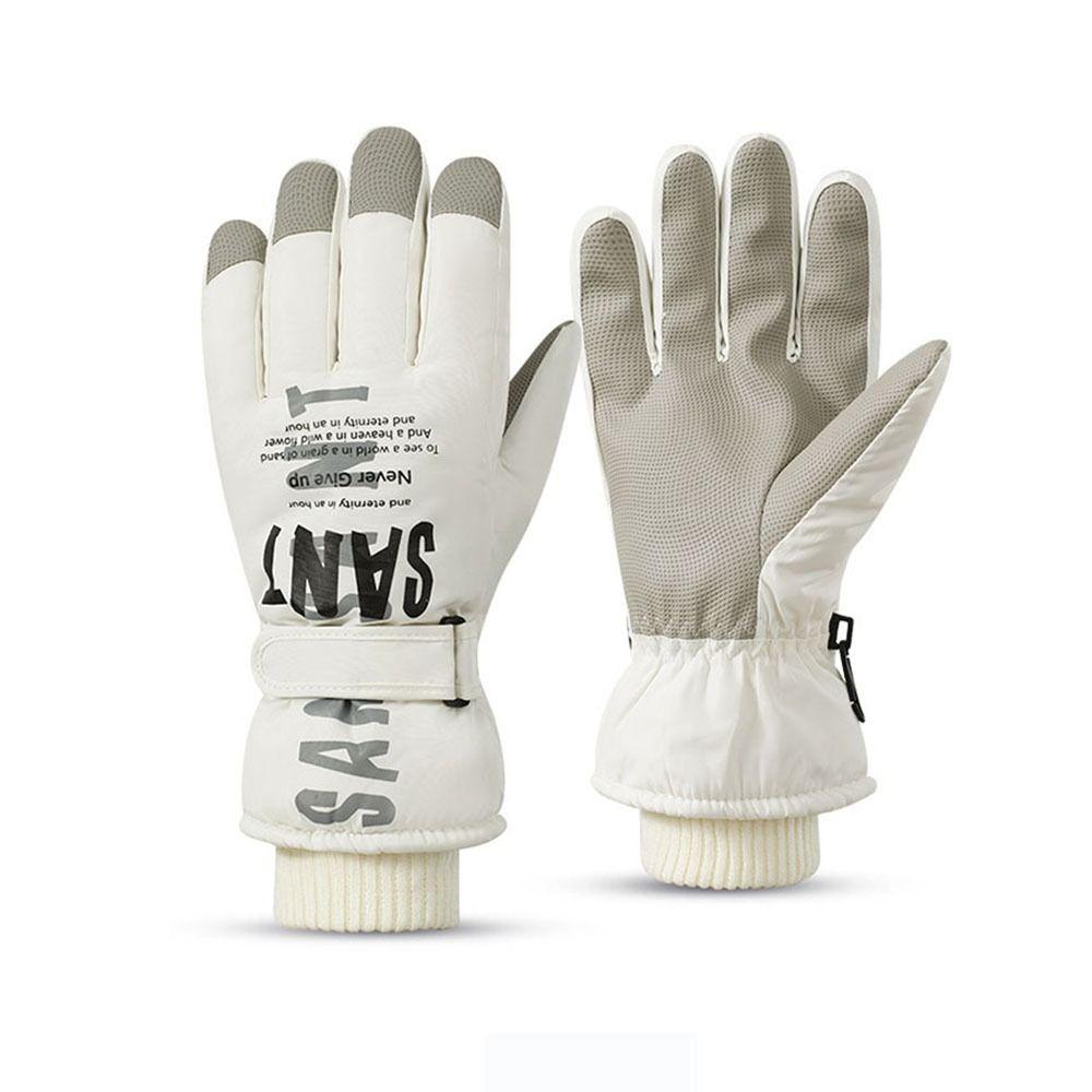 Fashion Windproof Women Ski Gloves Waterproof Touch-Screen Winter Cycling Skiing Gloves Full Finger Warm Snowboard Mittens Women