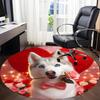 1pc Siberian Husky Chair Carpet for Office Non-Slip, Machine Washable Rug for Office - Holiday DecorMachine Made yy251029033