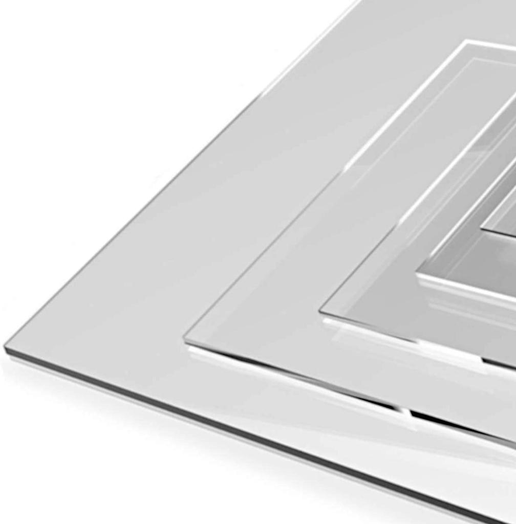 Gold/Silver Mirror Acrylic Plexiglass Sheets Plexi Glass for Signs,DIY Display Projects,Crafts,Wedding Sign,Photography Board