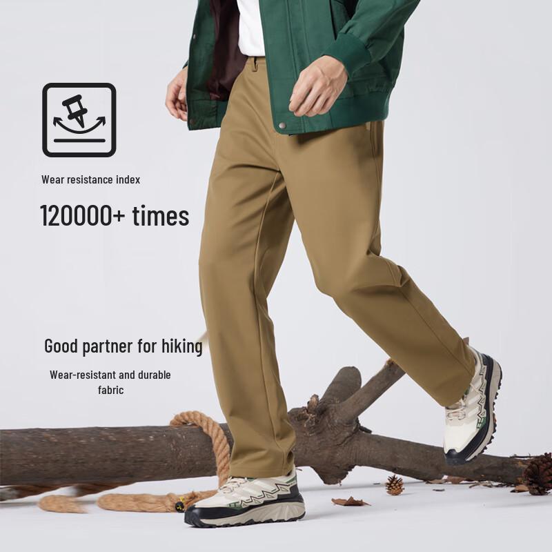 CAMEL Men's Outdoor Soft Shell Straight Leg Pants