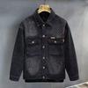 High-end Sense Cat Claws Fashion Niche High-end Denim Jacket for Men Plankton Handsome High Street Retro American Jacket