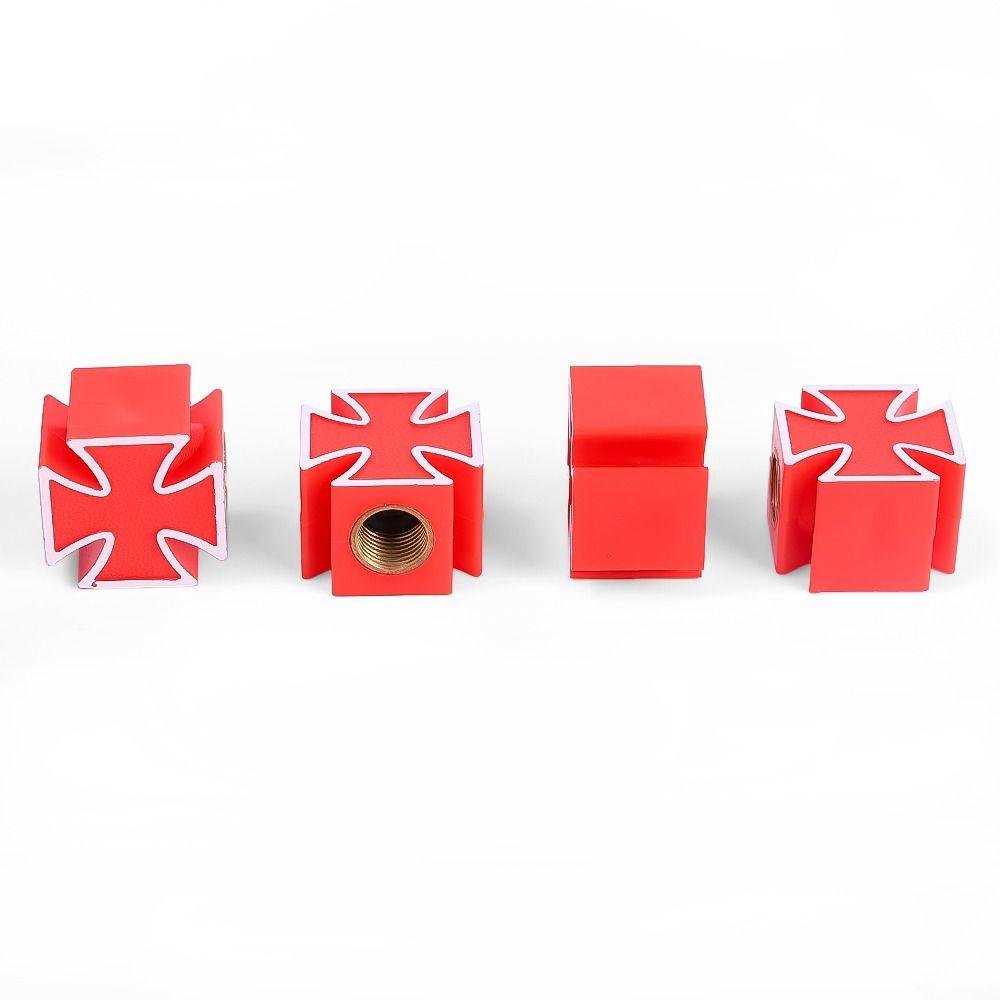 Riding Decoration Cross Style Bike Motorcycle Valve Stem Cap Dust-proof Cover Tyre Accessories Protective Cover Stem Caps1