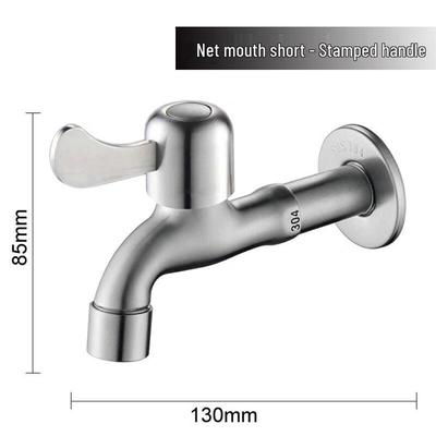 Wandmontierter Wasserhahn für Waschmaschine aus 304 Edelstahl