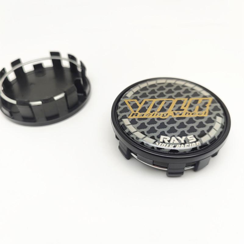ASW1 4pcs 54mm 50mm Wheel Center Caps Hub W Work Rays Volk Racing Car Styling Rims Cover Emblem Badge