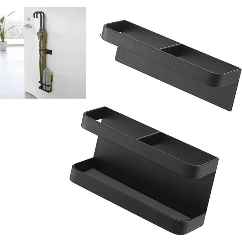 Suport Umbrelă Suport Interior Magnetic Economisire Spațiu Suport Umbrelă Fără Găurire Durabil cu Înălțime Ajustabilă Raft Suport Umbrelă
