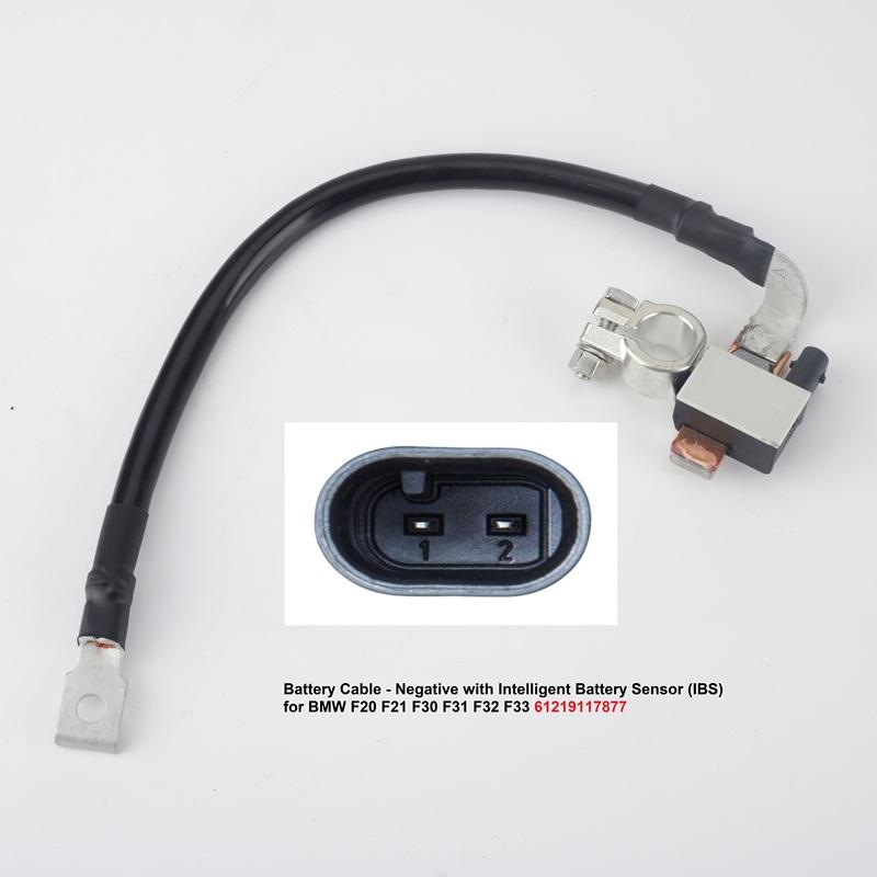 New Negative Battery Cable Minus IBS 61219117877 For BMW 1 2 3 4 F20 F21 F30 F31 F32 F33 9117877 Battery Sensor Wire Assembly