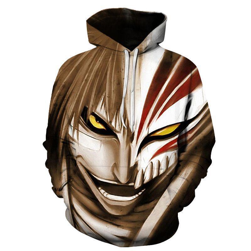 2026 new classic sunman reaper cosplay periphery, animation 3D digital printing casual hooded sweater