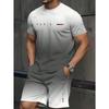 Men's Casual Fashion Sports Suit Round Neck Lightweight Short-sleeved Shorts Suit Loose Comfortable Unisex Sports Clothing