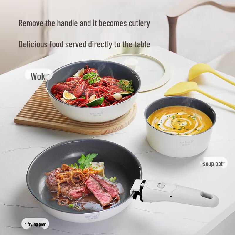 MyBaler ML-2504 Titanium Ceramic 3-Piece Cookware Set