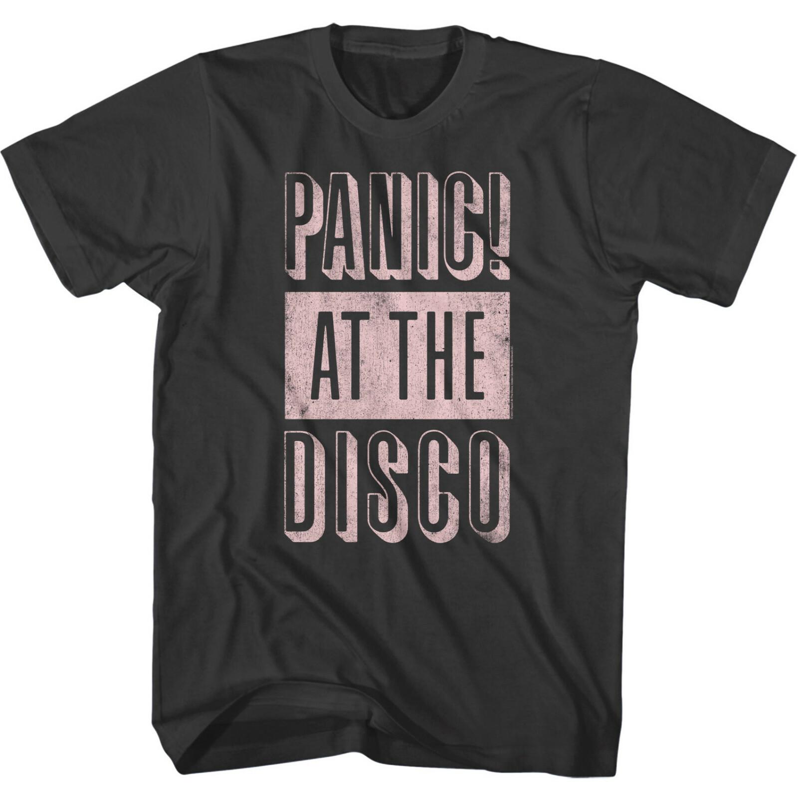 Panic At The Disco Logo Men T Shirt Pop Rock Music Merch L