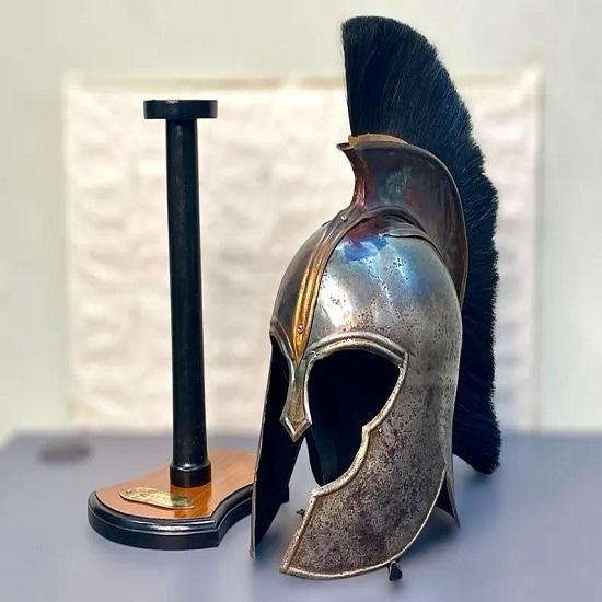 

Great Achilles, Trojan Warrior Troy Helmet Replica Original Quality Armor Helmet Halloween Costume Fully Wearble Gift Item