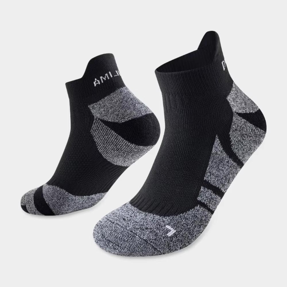 Thickened Cushioned Boat Ankle Socks Professional Marathon Sports Fitness Socks Men Women