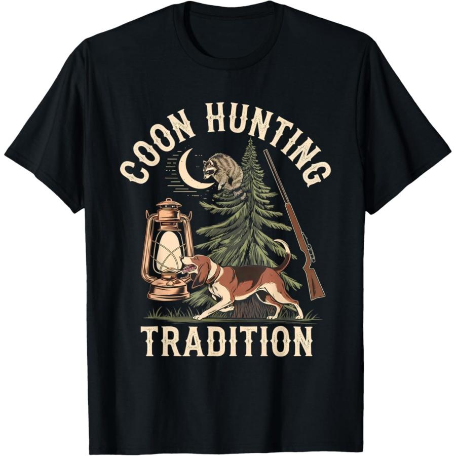 Coon Hunting Night – Patriotic Design for Coon Hunters T-Shirt S