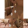 Chic European And American Style Earrings With Colorful Stones And Pearls