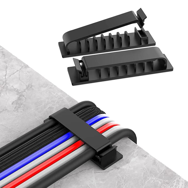 Cable Organizer Cord Management Wire Holder Flexible USB Cable Winder Tidy Silicone Clips For Mouse Keyboard Earphone Protector