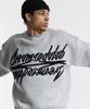 CREAM SODA LAB Big Graphic Jacquard Knit Sweatshirt Gray