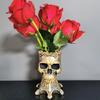 Alloy Skull-shape Resin Storage Jar Household Storage Porch Key Storage Cup