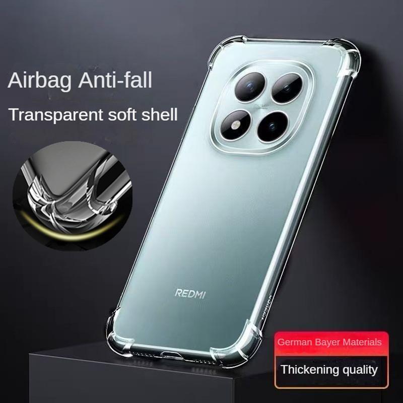 Four-Corners Shockproof TPU Case for Xiaomi Redmi Note 15 Pro Pro+ 5G Note15 4G Protective Cover Transparent Frame Funda Coque