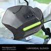 Housse de protection de main grise Bande réfléchissante de nuit Protection de guidon Garde-main E-bike Conduite ATV
