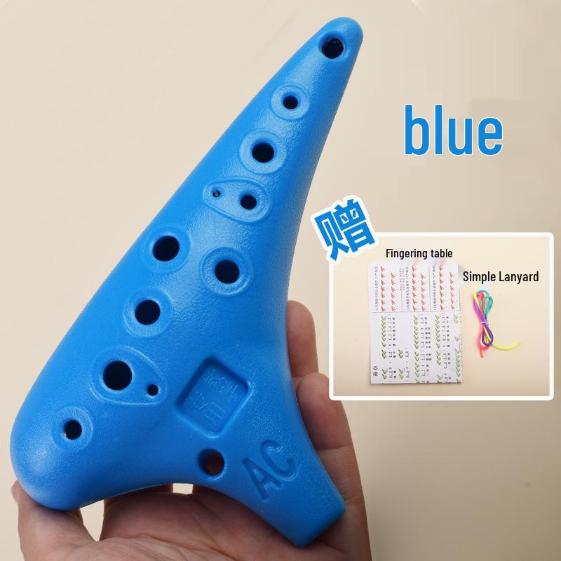 Durable Beginner 12-Hole C-Key Alto Ocarina for Kids & Classrooms