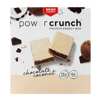 Barre énergétique protéinée originale au chocolat et à la noix de coco, 12 barres