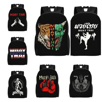 Tiger Muay Thai תיק גב לשני המינים בנות בנים Kick Boxing Fighter College בית ספר תיקי נסיעות נשים גברים ספר