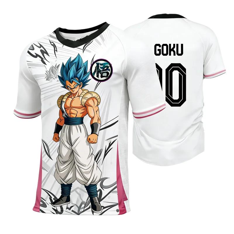 

Summer 2026 Dragon Ball Goku Zai Zai Ji Yi Gong Colorful Ink Wash Style 3D Printed Breathable T-shirt for Adults and Children S