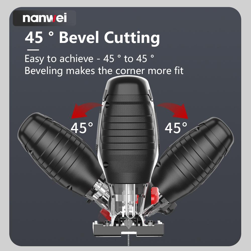 NANWEI 12 V /Jig Saw /Mini /6-speed setting /1500-2800 rpm /Charging interface Tpye-C