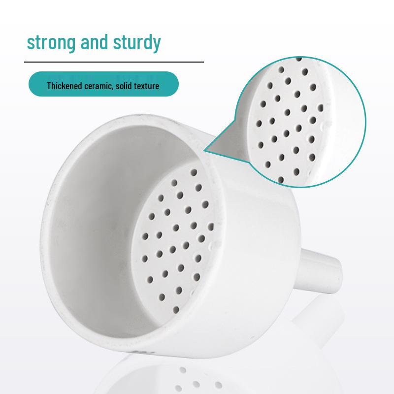 Multi-Size Ceramic Buchner Funnel: 60mm to 200mm Suction Filtration Funnel with Leak-Proof Filter